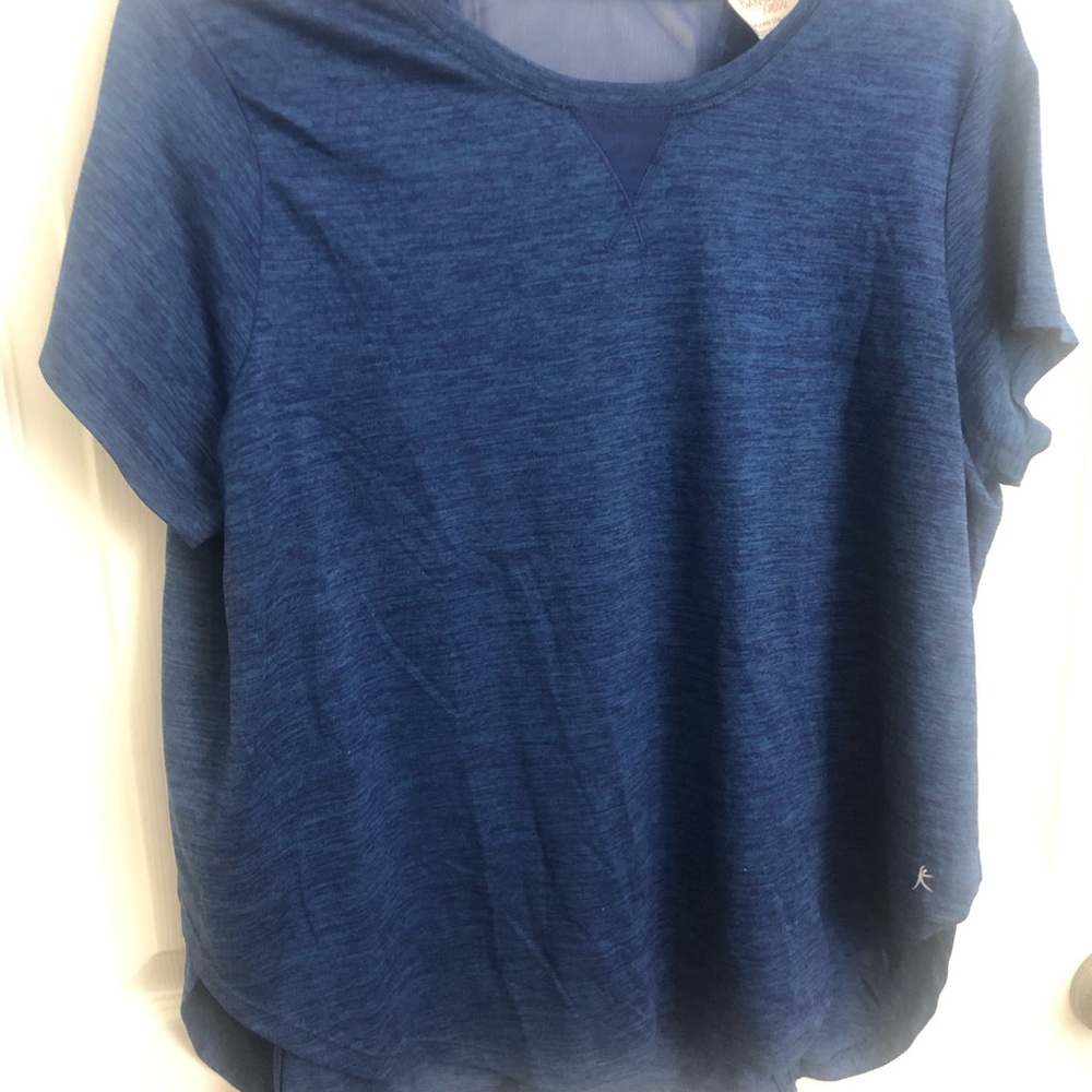 Danskin Now Blue Relaxed Short Sleeve Tee